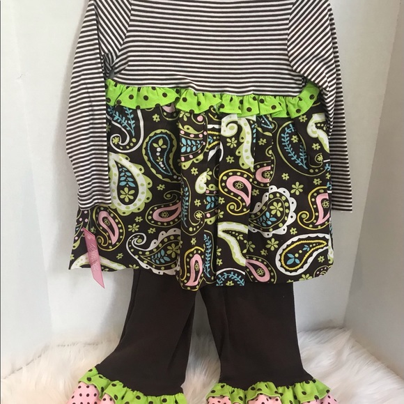 NWT peaches n cream 2 piece outfit adorable for fall 3T and 4T available - Picture 2 of 4